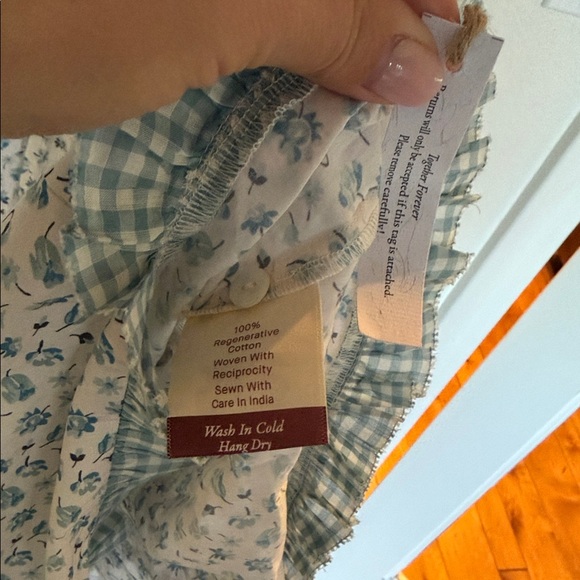 NWT Christy Dawn The Lia Blue Tulip Blue and White Floral Midi Dress large - Picture 10 of 17